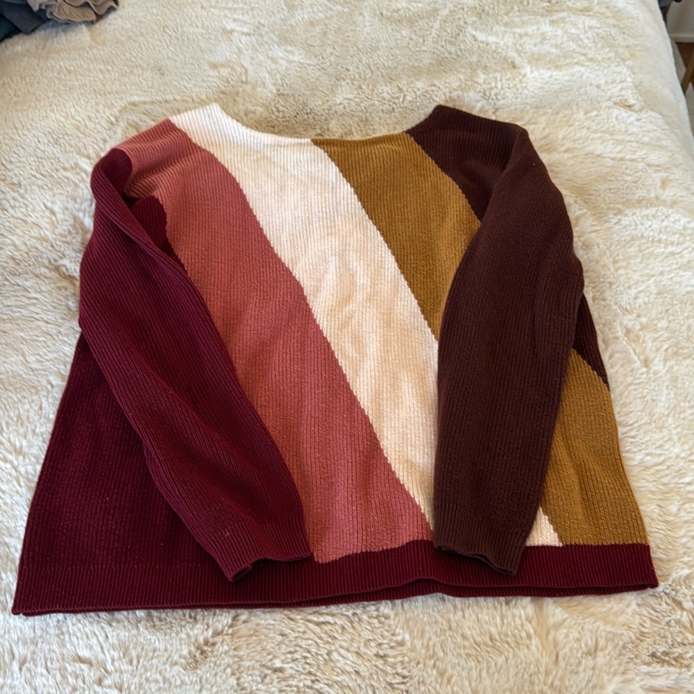 Sezane Multicolor Striped Sweater